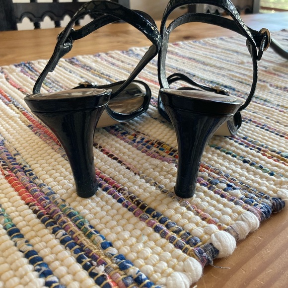 Black leather strappy sandals, 6, Michelle D, - Picture 3 of 6